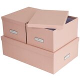 Bigso Box of Sweden Kartonske kutije za pohranu u setu 3 kom s poklopcem Inge – Cijene