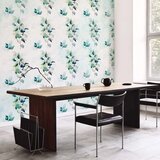  Foto tapeta - Mint nature - uniform pattern in floral motif with green leaves 350x256 | shoptok.hr