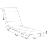  Jastučić za ležaljku GEMERT 100% poliester Šareni - Šareni 200 x 60 x 3 cm Poliester | shoptok.hr