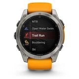 Garmin Fenix 8, 51 mm, AMOLED Sapphire, Titanium, Spark Orange/Graphite, (21581868) | Shoptok.si
