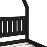  Okvir za dječji krevet crni 80 x 200 cm od masivne borovine | Eponuda.com