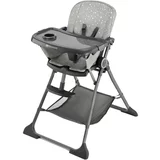 Kinderkraft stolček za hranjenje foldee™ grey