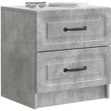  Noćni ormar s ladicama 2 pcs Betonska siva 43 x 34,5 x 44,5 cm | shoptok.hr