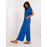 Fashion Hunters Dark blue two-piece summer set | shoptok.hr