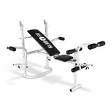 Klarfit HB3BC-W, TRENING-KLUPICA, VJEŽBANJE RUKU, NOGU, PLOHA ZA ODLAGANJE, BIJELA | shoptok.hr