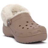 Crocs Cokli LATT CLASSIC PLATFORM FUZZ LINED CG Bela | Shoptok.si
