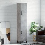vidaXL Visoka komoda siva betona 34,5x34x180 cm od konstruiranog drva Cijene