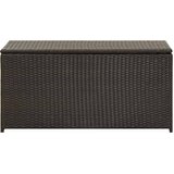  Vrtna kutija za pohranu od poliratana 100 x 50 x 50 cm smeđa | Eponuda.com