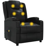 fotelja od umjetne kože crna | shoptok.hr