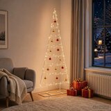  Metalna božićna jelka KUOPIO 125 cm Čelik s praškastim premazom - 125 cm Bijela bez LED svjetala | shoptok.hr