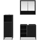  Set namještaja za kupaonicu 3 kom. Crni hrast | shoptok.hr