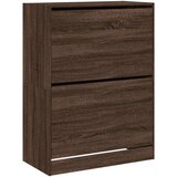 Ormarić za cipele s 2 ladice smeđa boja hrasta 80 x 42 x 108 cm | shoptok.hr