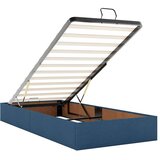  Konstrukcija postelje z vzmetnico Modra 80 x 200 cm blago, (5000069765) | Shoptok.si