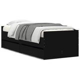  Okvir kreveta s ladicama crni 90 x 190 cm | shoptok.hr