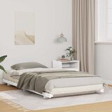  Krevetna konstrukcija Bijelo 100 x 210 cm Čvrsto borovo drvo | shoptok.hr