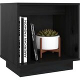  Noćni ormarići 2 kom crni 40 x 30 x 40 cm od masivne borovine | shoptok.hr