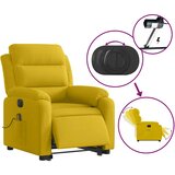  Električni masažni naslonjač na podizanje žuti baršun | shoptok.hr