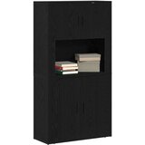  Highboard Crni hrast 80 x 33 x 150 cm Konstruirano drvo | shoptok.hr