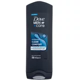 Dove Men + Care Hydrating Clean Comfort hidratantni gel za tuširanje za tijelo, lice i kosu 250 ml za moške