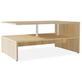 vidaXL Klubska mizica iverna plošča 90x59x42 cm barva hrasta Cene