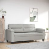 vidaXL Dvosjed svjetlosivi 140 cm od mikrovlakana Cijene