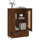  Visoka komoda smeđa boja hrasta 69,5x31x115cm konstruirano drvo | shoptok.hr