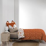 Douceur d intérieur Bijela/boja terakote pamučna dječja posteljina za krevet za jednu osobu 140x200 cm Roxy – | shoptok.hr