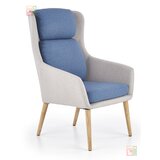 Halmar Fotelja Purio - svijetlosiva/plava | shoptok.hr