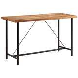  Barski stol 180 x 70 x 107 cm masivno drvo bagrema i željezo | shoptok.hr