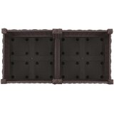  Vrtni saksija s kotačima Smeđa 80 x 40 x 29 cm PP | Eponuda.com