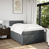  Krevet s oprugama i madracem tamnosivi 120 x 200 cm od tkanine | shoptok.hr