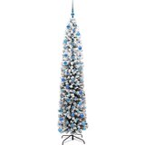 vidaXL Umestno božično drevo Zelena 240 cm PVC in Jeklo in Plastika | Shoptok.si