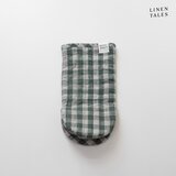 Linen Tales Lanena kuhinjska rokavica Forest Green Gingham – Cene