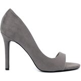 GOODIN Gray suede stiletto sandals Cijene