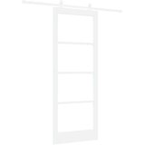  Klizna vrata ORKDAL 83 x 211 cm Masivna borovina i staklo | shoptok.hr