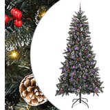 vidaXL Umjetno božićno drvce s stalakom Zelena 129,5 x 129,5 x 240 cm | shoptok.hr