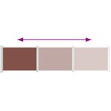  Uvlačiva bočna tenda za terasu 140 x 600 cm smeđa | shoptok.hr