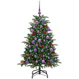 vidaXL Umjetno božićno drvce Zelena 120 cm PVC i Metal i Plastika | shoptok.hr