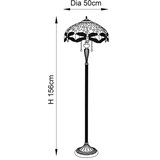  Endon 64070 - Stojeća Tiffany lampa DRAGONFLY 2xE27/60W/230V prečnika 50 cm | Eponuda.com