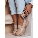 DStreet Mokasyny damskie MNIMNI beżowe | Shoptok.si