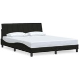Maison Chic Posteljni okvir - Dvoposteljna postelja - Zakonska postelja brez vzmetnice črn 160x200 cm blago-J3786, (21771017) | Shoptok.si