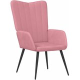  Stolica za opuštanje ružičasta baršunasta | shoptok.hr