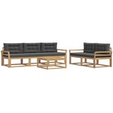  Set vanjskih sofa 6 kom. Bijela i antracit | shoptok.hr