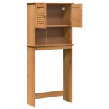 vidaXL Ormar za perilicu rublja s policom boja meda 72.5 x 27 x 161 cm | shoptok.hr