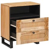  Noćni ormar Prirodna 50 x 33 x 60 cm Čvrsto drvo manga | shoptok.hr