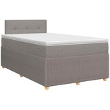  Boxspring krevet s madracem Sivosmeđa 120 x 200 cm Tkanina | shoptok.hr
