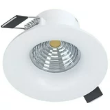 Eglo LED ugradbena svjetiljka, okrugla Saliceto (6 W, Ø x V: 8,8 x 4,2 cm, Bijele boje, Topla bijela)
