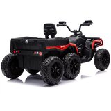 Lean Toys Otroški električni štirikolesnik JC606 24V 4x4 s prikolico – rdeča | Shoptok.si