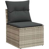  9-dijelni set vrtnih sofa od poliratana s jastucima svjetlosivi | shoptok.hr