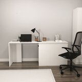 Hanah home radni sto Akser, 180x47x73.8 cm, Beli u